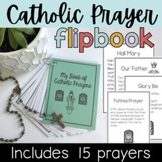 the catholic prayer flipbook includes 15 papers