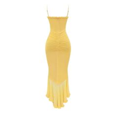 💛 Stunning Yellow Sweetheart Dress: Perfect for Every Special Occasion Make a bold and elegant statement with our Yellow Strapless Sweetheart Dress! Whether you're attending a summer wedding, formal event, or a sophisticated evening party, this dress is your go-to choice for making a lasting impression. The bright yellow color, combined with a flattering sweetheart neckline, exudes charm and confidence, ensuring you'll turn heads wherever you go. ✨ Product Features: Material: Lightweight and breathable fabric for comfort and easy movement. Design: Sleeveless, with a sweetheart neckline that enhances your silhouette. Fit: Slim fit with ruched detailing at the front for a polished look. Length: Maxi-length, falling gracefully below the knees. Closure: Invisible zipper at the back for a seam Fitted Midi Dress With Heart-shaped Neckline For Cocktail, Spring Fitted Backless Corset Dress, Summer Wedding Evening Dress With Lined Bodice, Sleeveless Backless Dress For Spring Gala, Spring Gala Sleeveless Backless Dress, Fitted Flirty Corset Dress With Ruched Bodice, Flirty Fitted Corset Dress With Ruched Bodice, Fitted Midi Dress With Corset Back For Evening, Fitted Lined Midi Dress For Prom