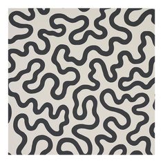 an abstract black and white pattern with wavy lines