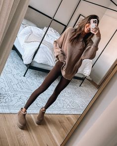 Brown Leggings Outfit, Outfits Leggins, Look Legging, Winter Fashion Outfits Casual, Legging Outfits, Athleisure Outfits, Autumn Outfit, Outfit Inspo Fall, Look Casual