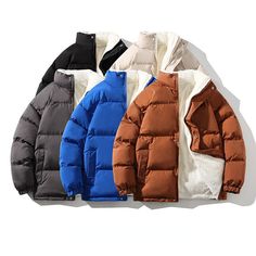 This item is for 1 x Winter Jacket. Please note this is in Asian sizing, smaller than western size e.g. UK, US, AU. Please check the measurements carefully before making a purchase. If you are not sure which size to buy, please provide height and weight, we will recommend a suitable size. Please allow 1-3cm discrepancy due to different measurement method. Material: polyester blend Lining Material: 100% polyester Color: blue, black, coffee, ivory, grey Size: M, L, XL, 2XL, 3XL, 4XL, 5XL M: length Cotton Outerwear With Stand Collar For Cold Weather, Winter Cotton Puffer Jacket With Fleece Lining, Cotton Winter Outerwear For Streetwear, Cotton Outerwear For Winter Streetwear, Cotton Puffer Jacket With Fleece Lining, Long Sleeve Cotton Puffer Jacket For Cold Weather, Cotton Outerwear With Fleece Lining For Winter, Cotton Long Sleeve Puffer Jacket For Cold Weather, Winter Cotton Puffer Jacket With Pockets