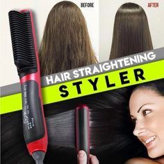 Hair Straightener Styling Comb Hair Straightening, Magic Hair, Hair Breakage, Silky Hair, Stylish Hair, Styling Tools, Straight Hair