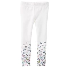 White Leggings With Butterflies Size 6x Reminder App Charges 20% Fee On Items $16 & Over And $3 Fee On Items $15 & Under. All Nwt Items Are Priced At Retail, Reasonable Offers Are Always Welcomed! Cute Cotton Leggings For Spring, Playful White Cotton Leggings, Spring Cotton Leggings For Playwear, Cotton Leggings For Playwear In Spring, Cute Spring Playwear Leggings, Cute Spring Leggings For Playwear, Fitted Pants For Spring Playwear, Toddler Pants