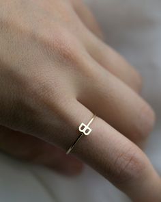 Dainty 14K Initial Letter Ring Simple, minimalist everyday Alphabet Initial Ring Each initial measures approx. 4.8mm Available in 14K Yellow Gold or 14K White Gold * Leave us your initials and placement in the comment box at checkout. PLEASE READ BELOW BEFORE PURCHASE --------------------------------------- SIZE: US5, US6, US7 Letter: A-Z or an heart charm --------------------------------------- SHIPPING UPGRADES You can find shipping upgrades options in the drop bar menu when you check out. + W Gold Stackable Rings With Initials For Everyday, Everyday Gold Stackable Rings With Initials, Everyday Stackable Yellow Gold Rings With Initials, Simple Stackable Initial Ring In Yellow Gold, Minimalist Stackable Initial Ring In 14k Gold, Simple Yellow Gold Stackable Initial Ring, Yellow Gold Simple Stackable Initial Ring, Dainty 14k Gold Stackable Rings With Initials, Simple Yellow Gold Initial Ring For Everyday