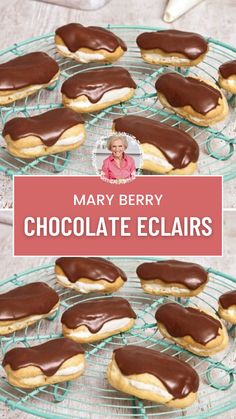 Mary Berry Chocolate Eclairs Chocolate Eclair, Mary Berry, Eclairs, Bread Flour, Confectioners Sugar, Delicious Chocolate, Heavy Cream