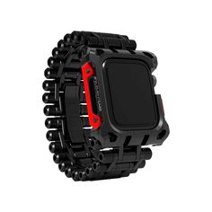 Black Ops is the ultimate armored vehicle for your Apple Watch. Like a fortress on your arm, the Black Ops Watchband is a highly rugged watch case made from performance polycarbonate and hard anodized aluminum with a boldly unique band of independent stainless steel lugs, all designed to give your Apple Watch unparalleled protection while giving you an unrivaled edge. Black Ops Watchband has your six… and your zero dark thirty. Fits Apple Watch Series 4/5/6/SE- 44mm only. Band circumference can Zero Dark Thirty, Rugged Watches, 4g Mobile Phones, Drukarka 3d, Armored Vehicle, Minimalist Phone, Bar Model, Electronics Mini Projects, Cool Electronics