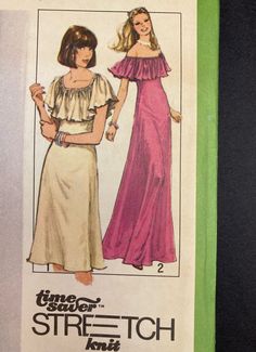 an old fashion sewing pattern for a women's dress