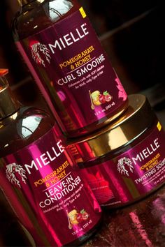 MIelle Organics Natural Hair Care Products - Pomegranate and Honey Line - Leave in Conditioner, Twisting Souffle, and Curl Smoothie for moisturized type 4 hair. Great for Twistouts and Braidouts!  #naturalhair #Naturalhairstyles #naturalhaircare #Naturalhairproducts Curl Smoothie, Natural Hair Care Products, Mielle Organics, Type 4 Hair, 4c Natural, Natural Hair Community, Diy Hair Care, Natural Haircare