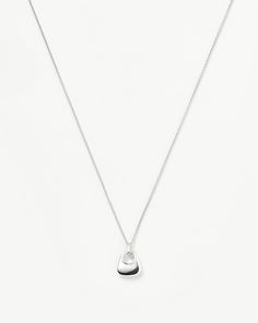 Hera Ridge Mini Pendant Necklace | Silver Plated Sterling Silver. A Capsule of Sculptural Modern-Day Amulets. This Mini Silver Pendant Necklace Features Geometric Ridge Detailing and a Pyramid Profile, Set on a Simple Chain. Textures and Geometric Patterns Combine to Signify Intuition, Inner Knowing, and Creativity. Wear Solo or Layer with Longer Chains. Silver Plated on Recycled Sterling Silver Pendant Dimensions: 16. 4mm X 11. 6mm Length: 450mm Weight: 4. 2g Product Code: Fr-S-N2-Ns Silver Alloy Heart Pendant Charm Necklace, Minimalist Sterling Silver Heart Charm Necklace, Silver Heart Detail Necklace Gift, Silver Heart Outline Necklace, Minimalist Heart-shaped Sterling Silver Charm Necklace, Profile Set, Chains Silver, Inner Knowing, Simple Chain