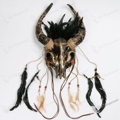 This Ox Horn Devil Mask Is Made Of Resin, And It's Incredibly Light-Weight. It's Comfortable To Wear, So You Can Enjoy Your Party Without Feeling Uncomfortable Or Weighed Down By The Mask. This Animal Masquerade Mask Is Fierce And Full Of Power; It Will Turn Heads At Every Event! You Can Wear This Ox Bull Horn Animal Mask For Costume Events, Cosplay Parties, Halloween Costume Parties. The Materials Are Paint Technique With A Resin Base. Black Skull Shaped Mask For Masquerade, Black Skull Mask For Masquerade, Black Skull Mask For Costume, Black Gothic Skull Mask, Black Skull Mask For Halloween, Animal Masquerade Mask, Animal Masquerade, Feeling Uncomfortable, Devil Mask