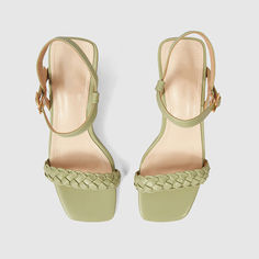 This stylish block heel with slender adjustable ankle strap adds a touch of chic to any outfit. Color: Green Material: PU Sole material: rubber sole Heel height: 4.5cm Casual Block Heel Strap Heels, Spring Heels With Adjustable Strap And Square Toe, Casual Block Heel Heels With Adjustable Strap, Casual Block Heels With Adjustable Strap, Ankle Strap High Heels, Green Material, Green Rose, Sandals For Women, Ankle Strap Heels