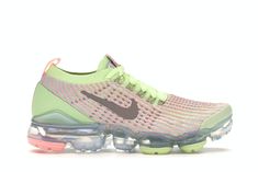 Nike Air VaporMax Flyknit 3 Barely Volt Pink Tint (W) - AJ6910-700 Nike Air Vapormax Flyknit 3, Nike Shoes Women Fashion, Nike Vapormax Flyknit, Vapor Max, Nike Shoe, Nike Air Vapormax Flyknit, Vapormax Flyknit, Nike Vapormax, Purple Sneakers