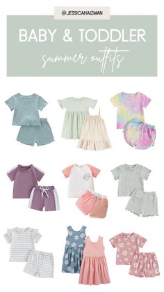 SUPER affordable toddler girl summer outfit sets! Nice and comfortable and casual summer outfits for toddler girls.  #toddlerfashion #toddleroutfits #summeroutfits #summerstyle #toddlerclothing Summer Toddler Girl Outfits, Toddler Girl Beach Outfit, Summer Outfit Sets, Toddler Summer Dresses, Toddler Girl Outfits Summer, Florida Outfits, Bjd Clothes, Toddler Girl Summer, Summer Baby Clothes