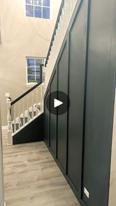 an open door leading to a stairway in a house