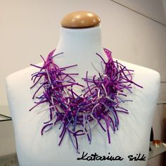 PURPLE NECKLACE, Handmade Woman Jewelry, Necklace, Fabric Necklace, Gift For Woman, Choker, Strands Necklace, Gift, For Gift, Jewelry, Chic Handmade Purple Jewelry For Party, Elegant Purple Necklace For Party, Elegant Purple Chain Necklace For Gift, Handmade Purple Pendant Necklaces, Unique Purple Pendant Necklaces, Handmade Purple Choker Necklace, Purple Choker For Party, Elegant Handmade Purple Necklaces, Elegant Purple Handmade Necklaces