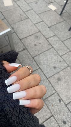 White French, Nails Inspo, Nails Ideas, Nail Inspo, Milk, Nails, Pins, White