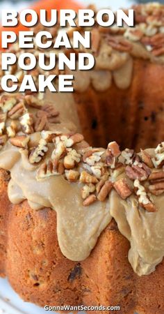 this bourbon pecan pound cake is so good it's easy to make and delicious