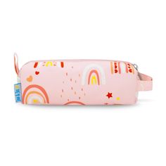 Store your school supplies in style with our Kids Pencil Case!    Roomy: Space-efficient design  Water-Resistant: With fluorine-free BIONIC-FINISH® ECO DWR coating  Kid-Friendly: Lightweight with grippy zipper  Durable: Reinforced fabric with PEVA lining  Machine Washable: Easy to clean     Back to Pencil Cases | See more Kids Bags Kids Pencil Case, Pink Rainbow, Rain Cover, Baby Carrier, Kids Backpacks, Childrens Shoes, Caicos Islands, Pitcairn Islands, Kids Bags