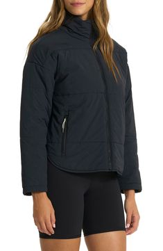 Vuori Canyon Insulated Jacket | Nordstrom Quilted Nylon Outerwear For Sports, Nylon Athleisure Outerwear For Cold Weather, Athleisure Nylon Outerwear For Cold Weather, Versatile Nylon Long Sleeve Outerwear, Functional Quilted Sports Outerwear, Lightweight Nylon Sporty Outerwear, Versatile Nylon Windbreaker For Winter, Lightweight Winter Sports Outerwear, Lightweight Sporty Nylon Outerwear