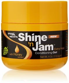 Ampro Shine 'n Jam Conditioning Gel, Extra Hold 4 oz Unique Braided Hairstyles, Edge Control, Cool Braid Hairstyles, Braid Out, Soft Waves, Natural Honey, Styling Gel, Hair Strengthening, Hair Gel