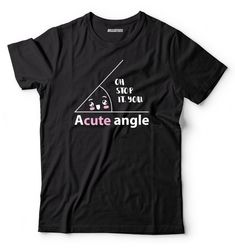 Funny Geek Acute Angle t-shirt School Tees Gift T-shirt Fabric: 100% combed ringspun cotton fine jersey Product Specifications - see last picture. If you are interested at different print color, we can provide: red, yellow, green, blue, orange, gold, black flock, silver glitter, gold glitter, red glitter ets. CARE INSTRUCTIONS Machine wash cold and tumble dry low. Do not bleach. SHIPPING AND PROCESSING INFORMATION All orders placed on our Etsy shop will ship out same business day or next busines Middle Finger Funny, Acute Angle, Pocket Dog, School Tees, Geek Humor, Gifts For My Boyfriend, Pocket Tshirt, Red Glitter, Dad To Be Shirts