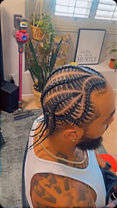 Fulani Braids Men, Men Braids Hairstyles Full Head, Fade Braids, Black Cornrow Hairstyles, Men's Braids, Male Braids, Boys Braids, Husband Hair, Man Braids