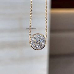 Round Brilliant Cut Moissanite Halo Wedding Pendant, 0.84 Ct Round Diamond Pendant, 18K Two Tone Gold Pendant, Only Pendant Without Chain Detail about Side stones Moissanite & Simulated Stone: ----------------------------- ➠Stone Shape : Round ➠Stone Size : 6 mm ➠Weight: 0.84 Ct ➠Color: Colorless ➠Cut: Excellent ➠Clarity: VVS ✍ Listed Jewelry product of pendant does not ship with chain. displayed chain cost extra than the listed price, if you need to buy a combo (chain - pendant) please message me I will clear you with combo price with some discount too. ✍This Listing's images are only for Imagin about this item. This is all our photography. If you place the order then the same item we can make it. ✍ This displayed all products are made with a highly polished shiny gold finished Jewelry. A Yellow Gold Moissanite Solitaire Necklace For Wedding, Gold Solitaire Necklace With Lab Grown Diamond For Wedding, Round Diamond Solitaire Necklace With Halo Design, Round Solitaire Moissanite Necklace For Wedding, Vvs Clarity Round Pendant Diamond Necklace For Wedding, Wedding Necklace With Halo Setting And Lab Grown Diamond, Rose Gold Diamond Solitaire Necklace For Wedding, Dazzling Yellow Gold Moissanite Solitaire Necklace, Dazzling Yellow Gold Round Solitaire Necklace