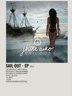 Sail Out Jhene Aiko, Rnb Albums, Album Covers Jhene Aiko, Wallpaper Jhene Aiko, Jhene Aiko Album, Frank Ocean Poster, Polaroid Album, Aesthetic Polaroid