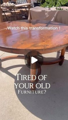 21K views · 1.3K likes | Xiomara Bates •Home decor •DIYs •Furniture makeovers on Instagram: "Old solid wood table makeover!! Stripping was definitely the hardest part of this transformation  I used QCS by stripwell . After the stripping process I was able to see a lot of red areas . I was able to neutralize it with ash wash ( Woodandhomeaccents.com ) I did 1/4ratio because I wanted a very light layer.  Now it looks like a brand new table . You can find all the process in my highlights “tables “. Top coat used water base matte poly by @behrpaint   #beforeandafter #diningroom #rusticdecor #furnitureflip #furnituretransformation #furnituremakeover #coffeetabledecor  #homedecor4you #Homedecoration330 #Home_design68 #Homewithrue #coffeetablestyling  #currendesignsituation #hometohave #modernhom Old Tables Makeover, Round Table With Settee, Refinish Wood Dining Table, Wood Furniture Makeover Ideas, Renovate Dining Table, Table Finishing Ideas, Renovated Dining Table, Refinish Wood Coffee Table, Restaining Wood Dining Table