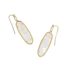 Add a touch of elegance to any look with the Eleanor Small Drop Earrings. Versatile and lightweight, this darling pair can easily be dressed up or down for a sophisticated, contemporary look. Designer, founder, and philanthropist Kendra Scott started her company in 2002, just three months after her first son was born. Her commitment to innovation, quality, customer service, and detail has taken her from a small startup to a billion-dollar brand. Kendra Scott is known for its design and material Elegant Single Mother Of Pearl Earring, Single Gold Earring With Mother Of Pearl, Kendra Scott Pearl Earrings, Gold Mother Of Pearl Dangle Pearl Earrings, Elegant Mother Of Pearl Shell Drop Earrings, Brass Pendant Necklace, Small Drop Earrings, Target Gifts, Abalone Earrings