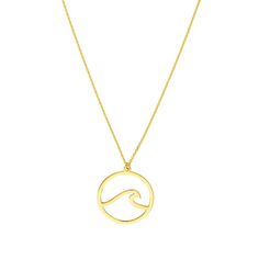 Complement your summer style with this 14k gold wave in circle pendant necklace. Click on this JEWELRY & WATCHES GUIDE to learn about fit, styles, materials and more! Complement your summer style with this 14k gold wave in circle pendant necklace. Click on this JEWELRY & WATCHES GUIDE to learn about fit, styles, materials and more! FEATURES Pendant size: 11/16"L x 11/16"W Chain length: 18 in. Chain type: cable Clasp: lobster-claw Metal: 14k gold Finish: diamond-cut, polished Packaging: boxed Imp Gold Waves, Circle Pendant Necklace, Customer Appreciation, Circle Necklace, Circle Pendant, Diamond Cut, Chain Lengths, Lobster Claw, Chain Length