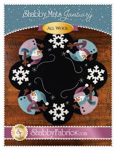 an image of a snowman and penguin christmas wreath