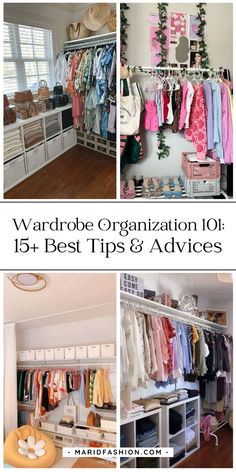 wardrobe organization 101 + best tips & advices to organize your closet for the first time