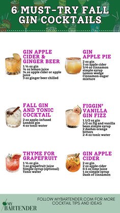 Fall Gin Cocktails Empress Gin Fall Cocktail, Gin Cocktails Fall, Gin Drinks Easy, Gin Drinks Recipes, Gin Cocktails Easy, Speakeasy Cocktails, Gin Mixed Drinks, Gin Tonic Recipe