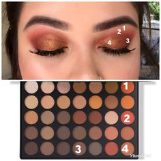 Makeup Diy Tutorial, Morphe 350, Morphe Eyeshadow, Makeup Morphe, Bridal Makeup Tutorial, Eye Makeup Steps, Makeup Guide