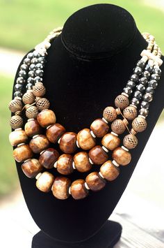 xo gallery jewelry | Recent Photos The Commons Getty Collection Galleries World Map App ... African Inspired Jewelry, Gallery Jewelry, Bold Statement Jewelry, Wooden Necklace, Handcrafted Artisan Jewelry, African Jewelry, Statement Bracelet, African Inspired, Ethnic Jewelry