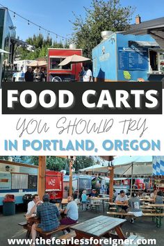 Portland Food Cart Pods Portland Saturday Market, Portland Food Trucks, Portland Oregon Food, Best Family Vacation Spots, Portland Food, Portland Street, Oregon Hikes, Back Of My Mind