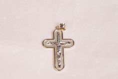 14K Gold Jesus Cross Pendant / Solid Gold Jesus Cross Necklace Charm / Jesus Crucifix Cross /  Religious Pendant Charm / Heavue * Metal : 14k Gold * Condition : Brand New * Finish : Polished * Avg Weight: 5.95g RETURNS & EXCHANGES I gladly accept returns, exchanges, and cancellations Contact me within: 3 days of delivery Ship items back within: 7 days of delivery Request a cancellation within: 24 hours of purchase The following items can't be returned or exchanged Because of the nature of these Jesus Cross Necklace, Jesus Cross, Necklace Charm, Jesus On The Cross, Rings Statement, Cross Pendant, Charm Necklace, Statement Rings, Cross Necklace