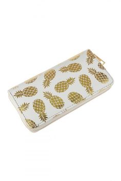 Foil Design, White Wallet, Pandora Disney, Gold Pineapple, Perfume Making, Masks Masquerade, Pineapple Print, Coffee Accessories, Functional Accessories