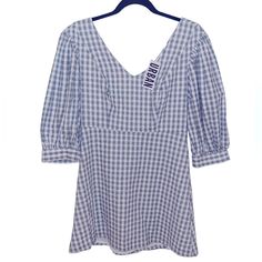 Urban Outfitters Lena Dress | M Gingham Navy/White New With Tags Puff Sleeves Baby Doll Dress Interested? Feel Free To Make An Offer! Baby Doll Dress, Urban Dresses, Urban Outfitters Dress, Babydoll Dress, Navy White, Baby Doll, Doll Dress, Puff Sleeves, Navy And White