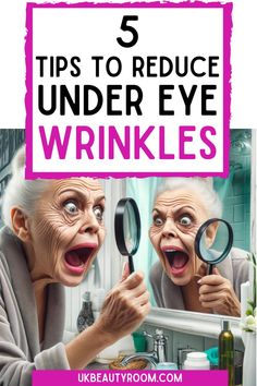 Are you looking for tips on how to get rid of under eye wrinkles? In this post I have included five proven remedies for increasing collagen production under the eyes, as well as my own daily routine to reduce eye wrinkles.  remedies, treatment, to remove, to get rid, remedies diy, botox for, exercise, filler, anti aging, and dark circles, home remedies, when smiling. Under Eye Wrinkle Cream, Homemade Wrinkle Cream, Wrinkle Remedies, Face Pores, Anti Aging Oils