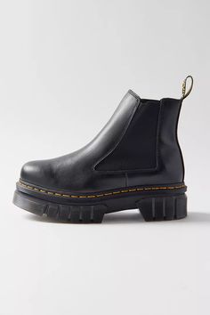 Dr. Martens Audrick Leather Platform Chelsea Boot | Urban Outfitters Modern Black Platform Boots With Vibram Sole, Modern Platform Boots With Lug Sole For Streetwear, Streetwear Ankle Platform Boots With Lug Sole, Ankle Platform Boots With Lug Sole For Streetwear, Modern Platform Boots With Vibram Sole For Streetwear, Modern Streetwear Platform Boots With Vibram Sole, Modern Vibram Sole Platform Boots For Streetwear, Vibram Sole Ankle-high Platform Boots For Streetwear, Ankle-high Platform Boots With Vibram Sole For Streetwear