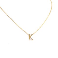 Simple, classic, gold. Everyone needs an initial necklace! This classic style pairs well with just about anything. Wear it by itself or layer it with other styles to really elevate & personalize your look. Made with 925 recycled sterling silver and plated with fine 14k gold for a brilliant shine and luxurious feel. We finish all of our sterling silver jewelry with a specialized coating to help prevent tarnishing and add longevity to your favorite piece. Our chains measure 16" with a 3" extender Classic Initial Necklace As A Gift, Classic Monogram Initial Necklace For Everyday, Classic Yellow Gold Initial Necklace, Classic Monogram Necklace For Everyday Wear, Classic Monogram Necklace For Everyday, Classic Everyday Monogram Initial Necklace, Classic Everyday Monogram Necklace, Classic Everyday Initials Necklace, Classic Everyday Necklaces With Initials