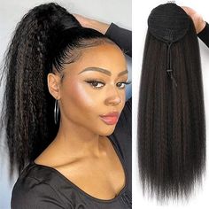 Category:Ponytails; Occasion:Daily Wear,Party / Evening,Vacation,Birthday; Age Group:Adults; Color Shade:Black; Hair Extension Type:Drawstring; Origin of Hair Donors:Brazilian Hair; Hair Material:Synthetic Hair; Texture:Straight; Length:20 inch; Features:Soft,Classic,Women,Easy dressing,Comfortable; Heat Resistant:Yes; Listing Date:06/05/2023; Hairstyle:With Ponytail; Can Be Permed:No Yaki Ponytail, Vacation Birthday, Birthday Vacation, Clip In Ponytail, Drawstring Ponytail, Ponytail Hair Extensions, Ponytail Hair, Ponytail Extension, Hair Texture