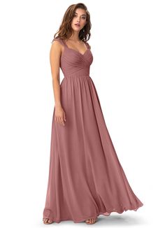 a woman in a long purple bridesmaid dress