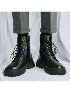 Casual Work Boots, Combat Boots Men, High Top Boots, Mens Boots Fashion, Mens Leather Boots, Warm Boots, Chelsea Ankle Boots, Leather Riding Boots, Shoes Comfortable