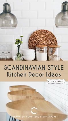 the scandinavian style kitchen decor idea is easy to do and looks great on any table