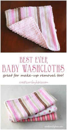 the best ever baby washcloths great for make - up removal too, and they are easy to sew