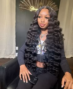 Middle Part Curls Wig, Buss Down Middle Part Curls, Middle Part Wand Curls, Curly Middle Part Wig, Middle Part Body Wave, Curly Middle Part, 21st Birthday Hairstyles, Middle Part Wig, 13x4 Lace Front Wig