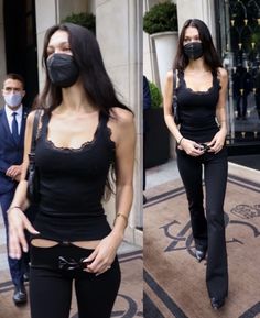 Bella Hadid Outfits, Bella Hadid Style, Hadid Style, Black Clothing, Jane Birkin, Models Off Duty, 가을 패션, Mode Inspiration, Bella Hadid